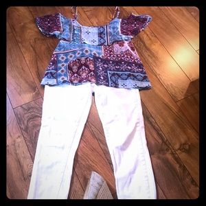 Stitch Fix cold shoulder top